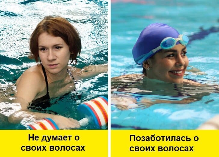 Шапочка для плавания защита волос